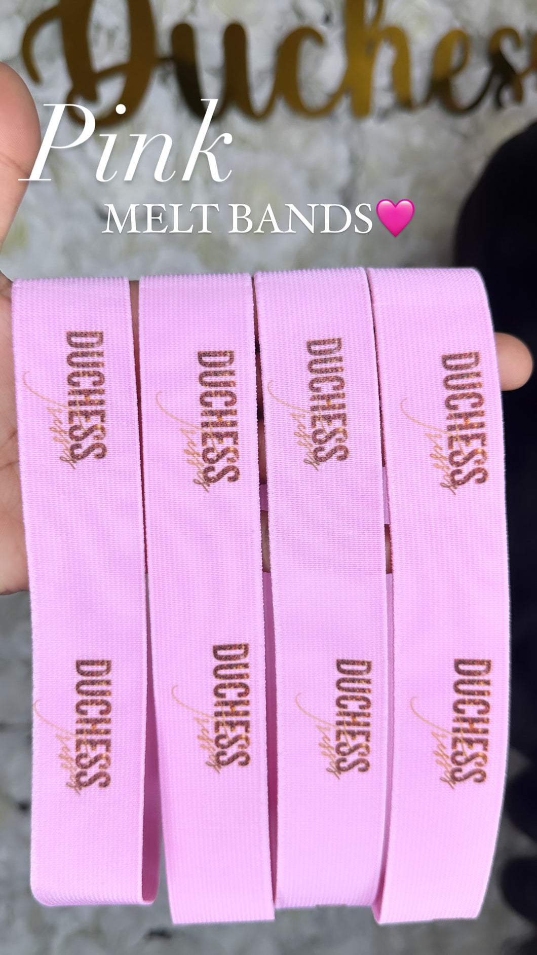 Pink melt bands
